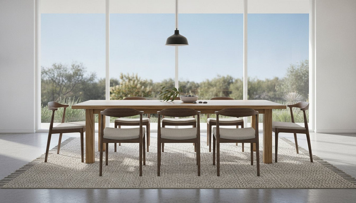 Dining Table Rug Size Guide: Fit for Australian Homes