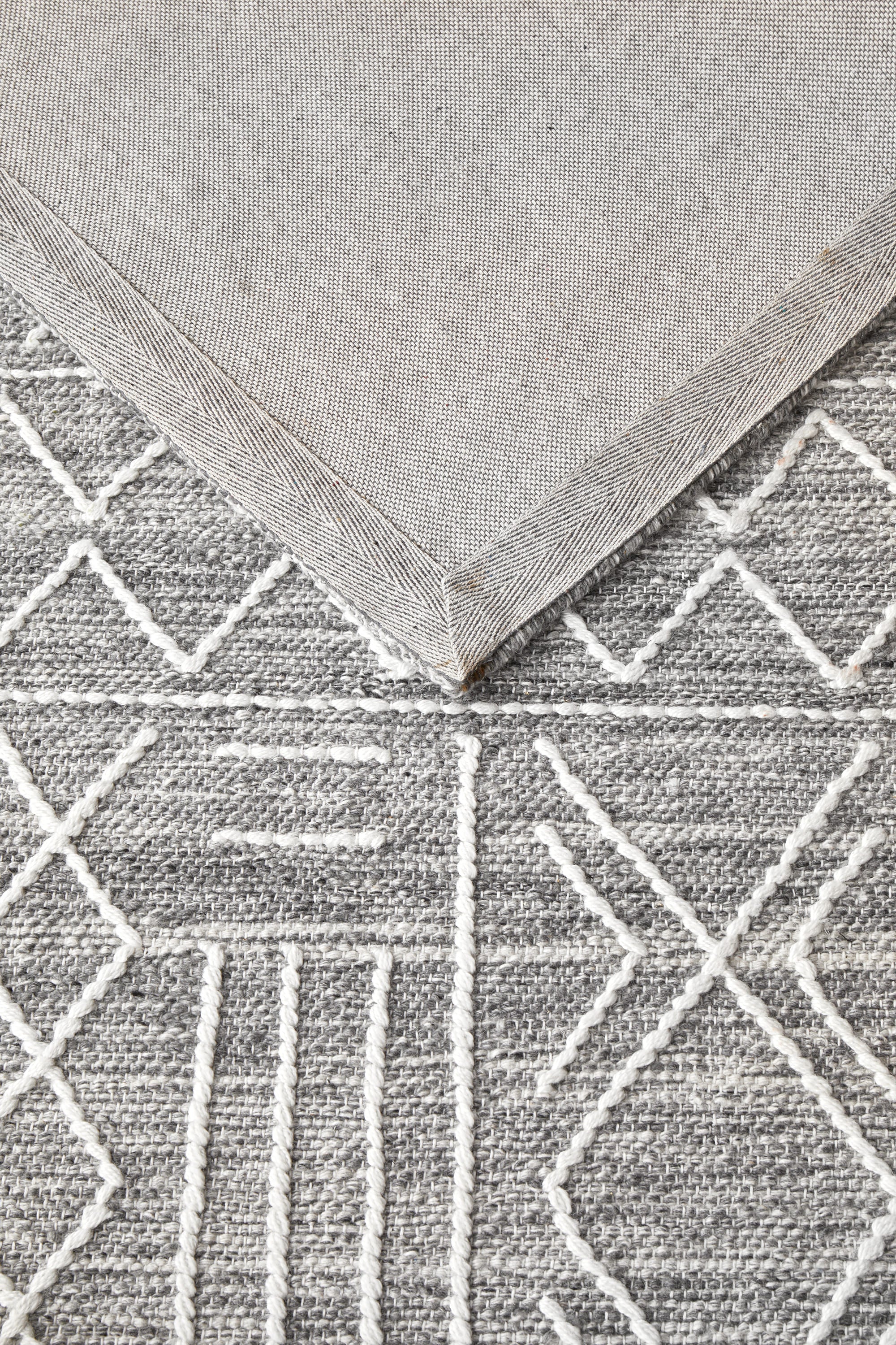 Hudson Wool Flat woven Grey