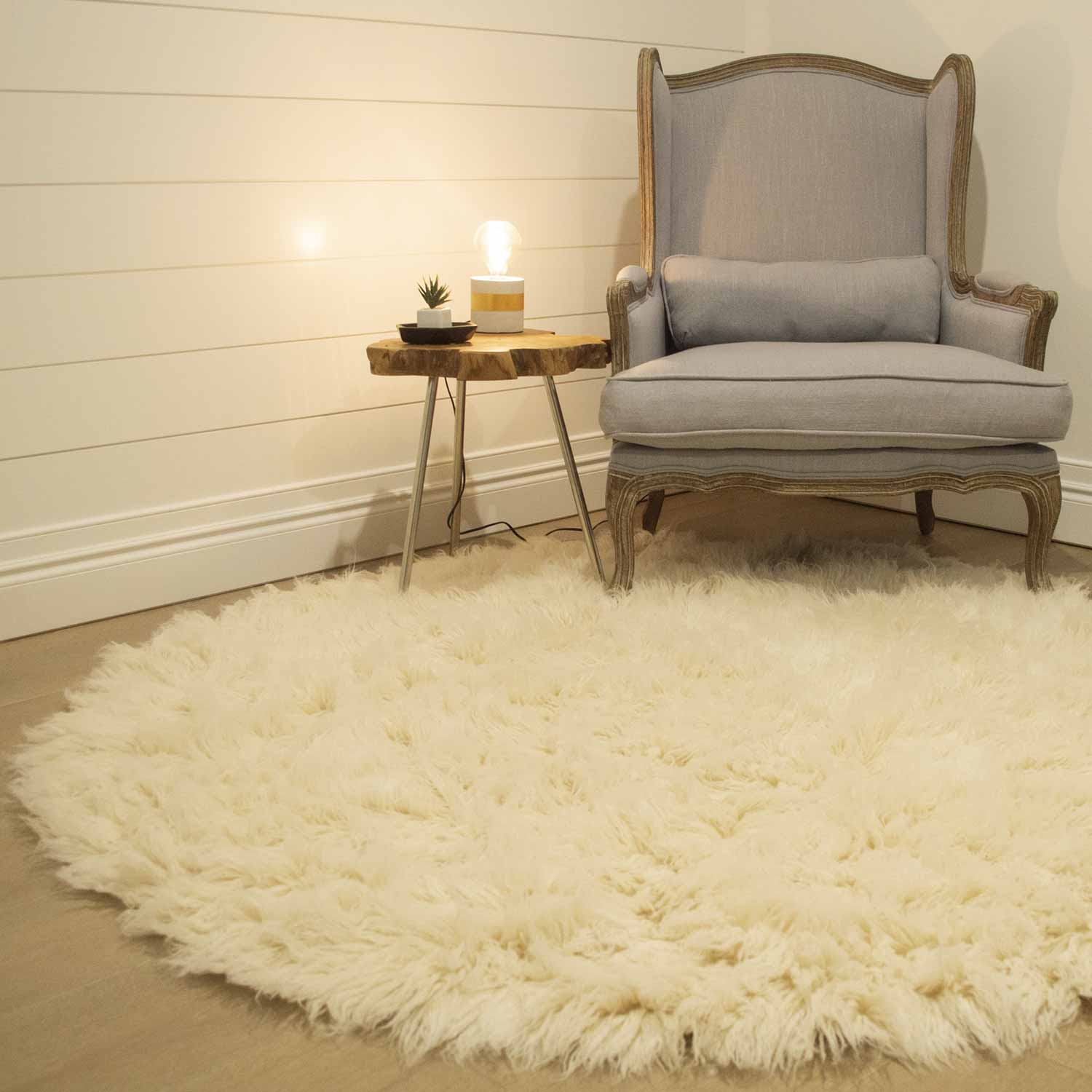Flokati 100% Pure New Zealand Wool Natural