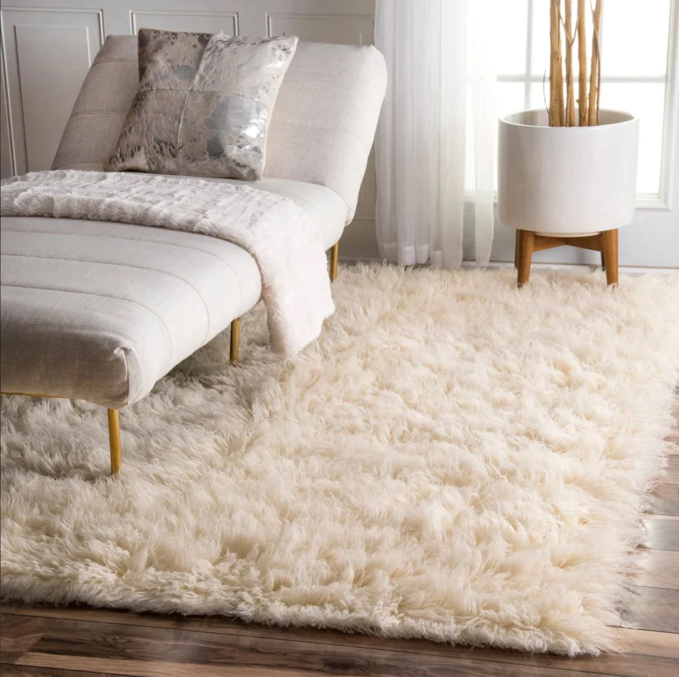 Flokati 100% Pure New Zealand Wool Natural
