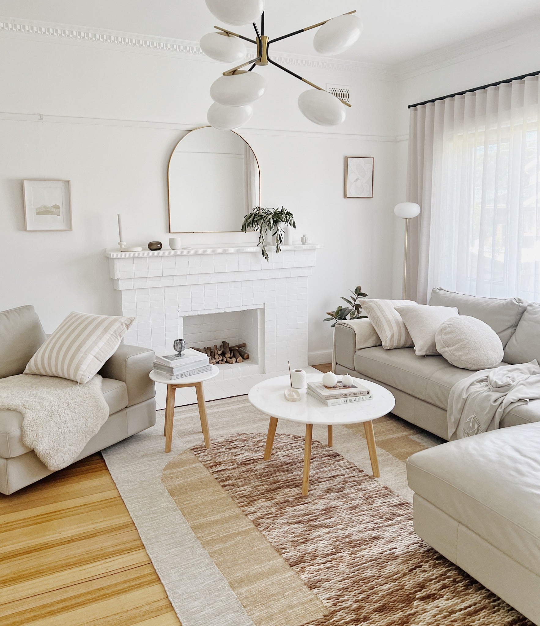 Coogee ORB TOFFEE Hand loomed wool rug