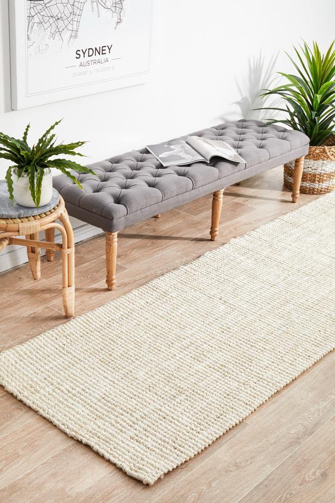 Atrium Barker Bleach Runner - Cozy Rugs Australia