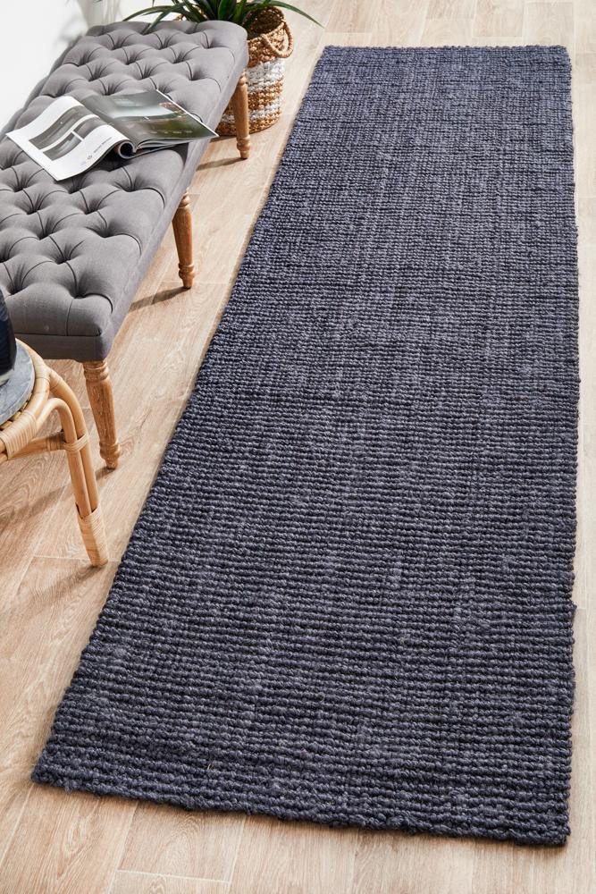 Atrium Barker Navy Runner - Cozy Rugs Australia