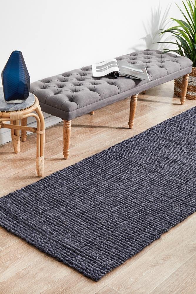 Atrium Barker Navy Runner - Cozy Rugs Australia