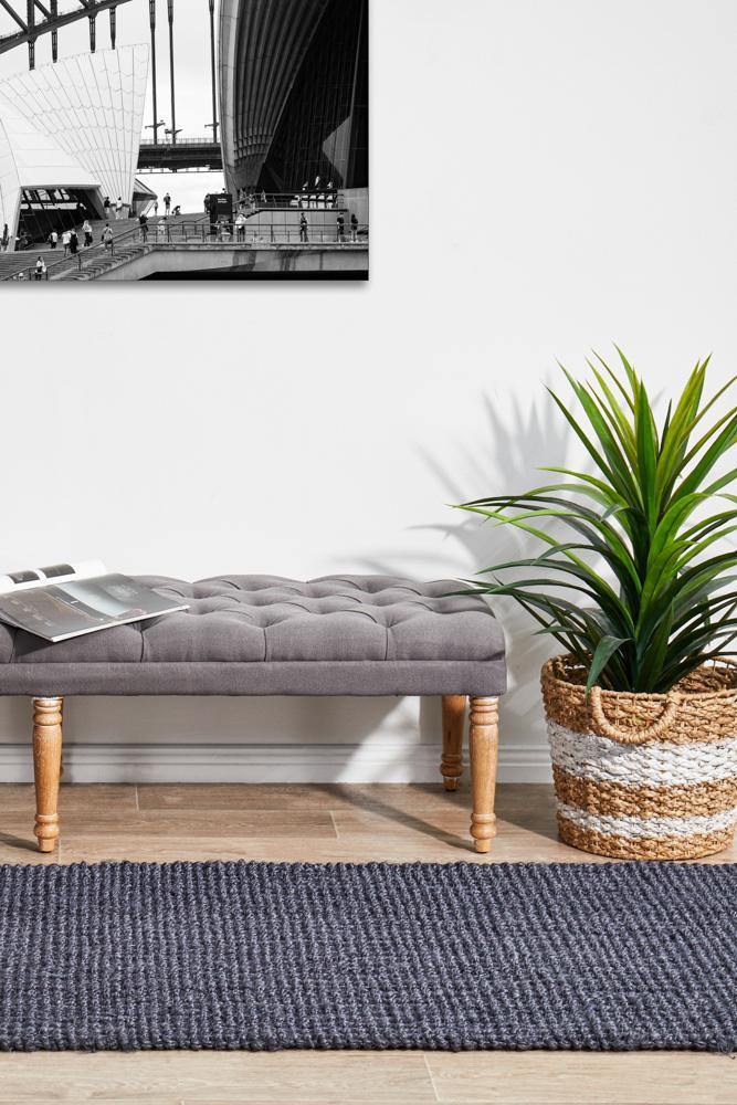 Atrium Barker Navy Runner - Cozy Rugs Australia