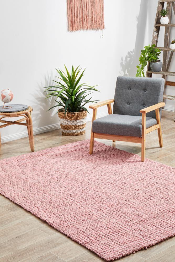 Atrium Barker Pink Rug - Cozy Rugs Australia