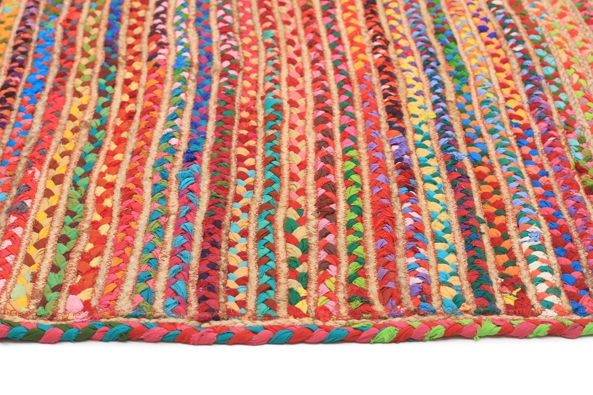 Atrium Expo Jute and Cotton Rug Multi - Cozy Rugs Australia