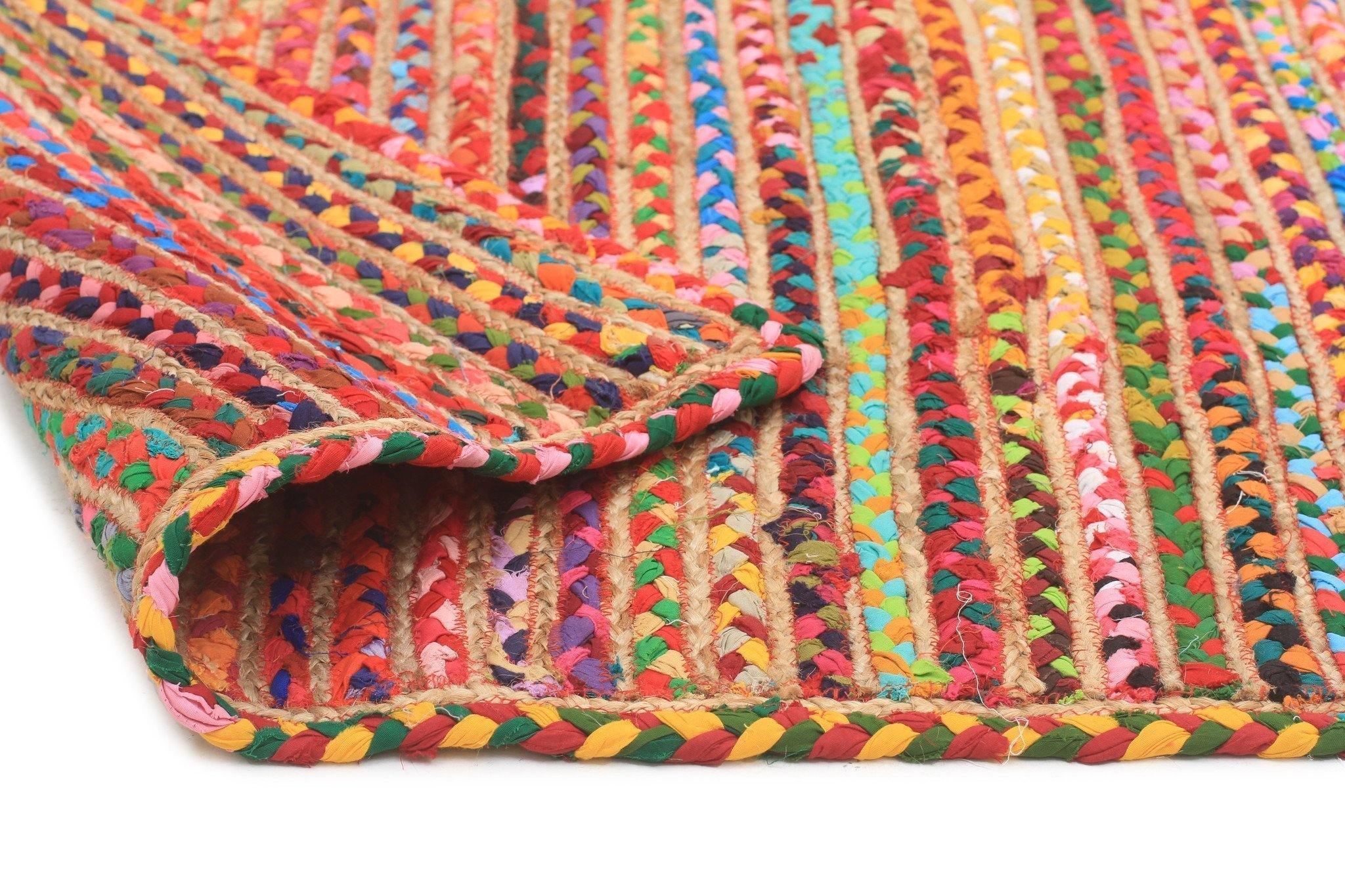 Atrium Expo Jute and Cotton Rug Multi - Cozy Rugs Australia