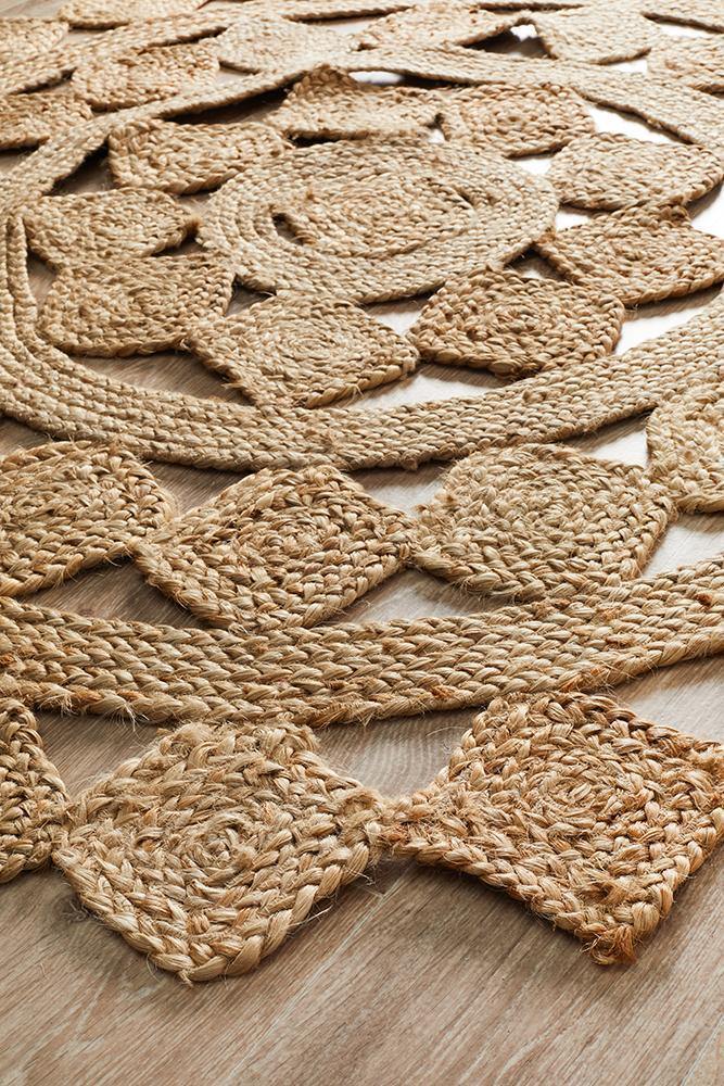Atrium Tessellate Natural Rug - Cozy Rugs Australia