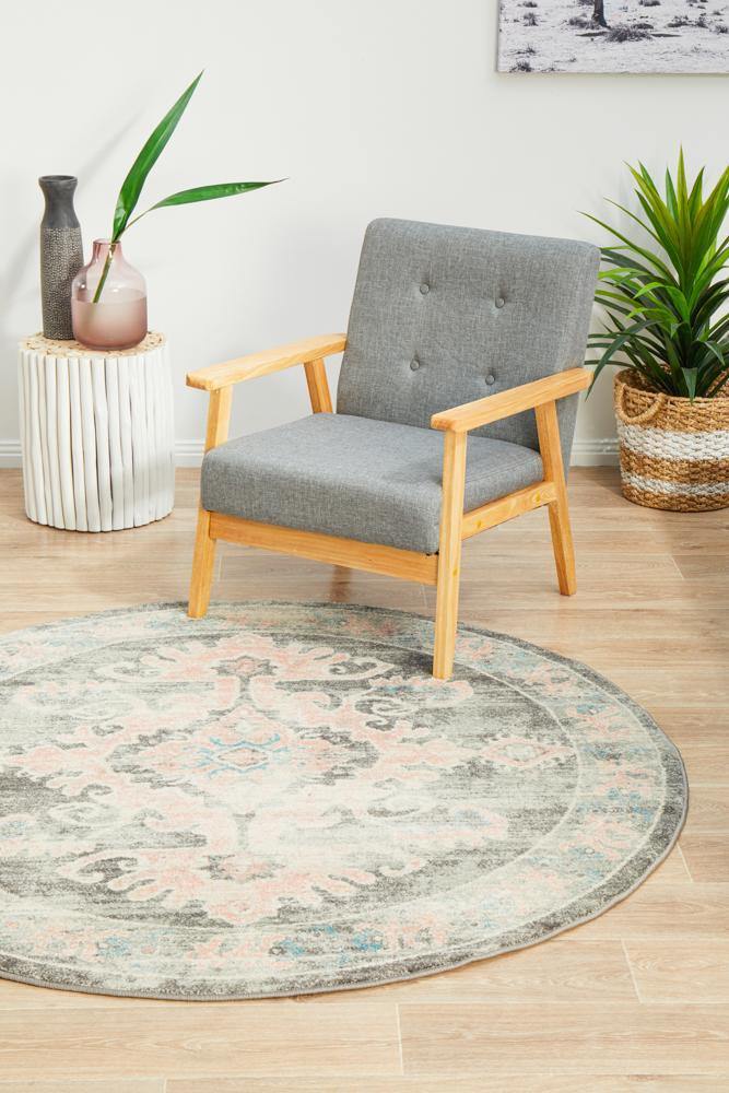 Avenue 701 Grey Round Rug - Cozy Rugs Australia