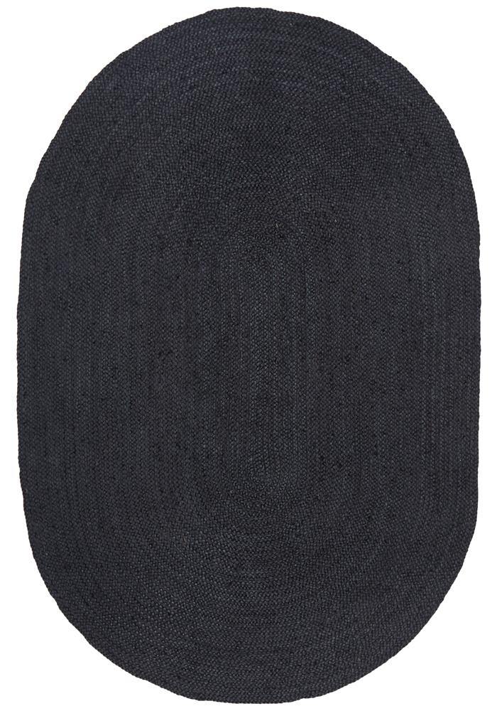 Bondi Black Oval Rug - Cozy Rugs Australia