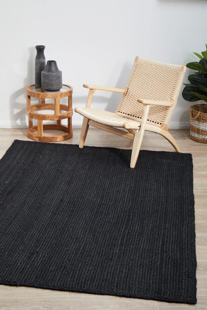 Bondi Black Rug - Cozy Rugs Australia