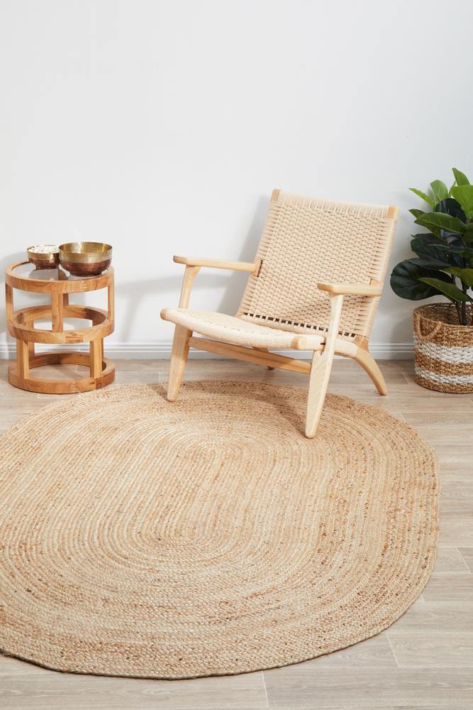 Bondi Natural Oval Rug - Cozy Rugs Australia