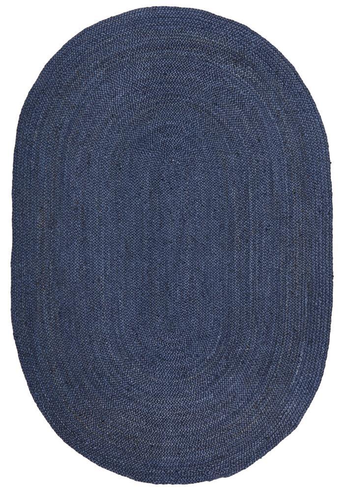 Bondi Navy Oval Rug - Cozy Rugs Australia