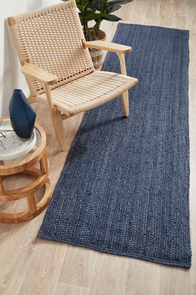 Bondi Navy Runner Rug - Cozy Rugs Australia