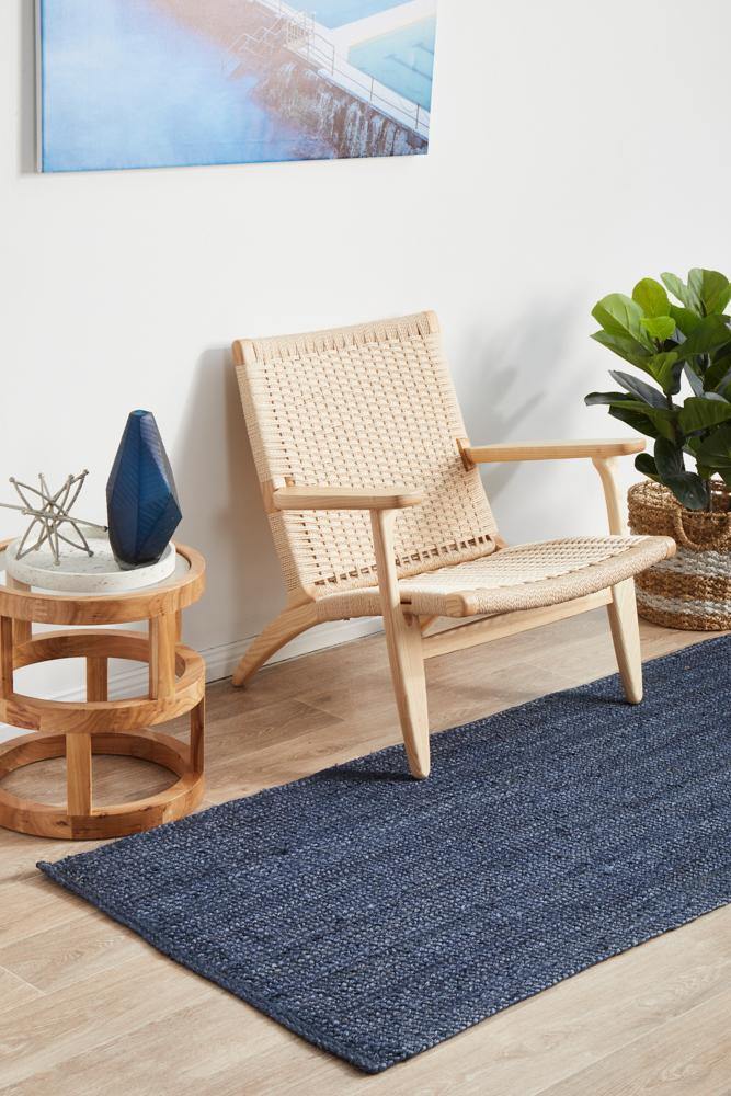 Bondi Navy Runner Rug - Cozy Rugs Australia