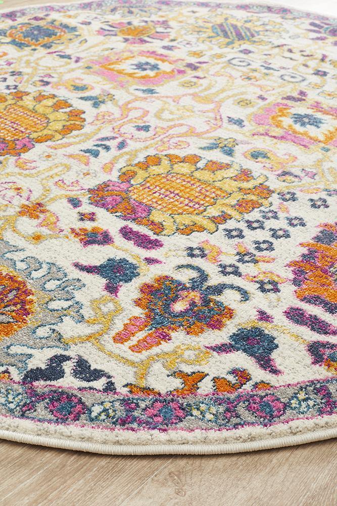 Babylon 206 Multi Round Rug - Cozy Rugs Australia