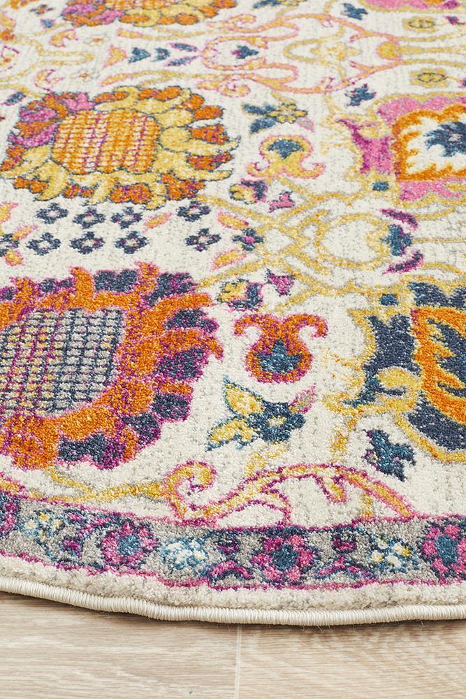 Babylon 206 Multi Round Rug - Cozy Rugs Australia