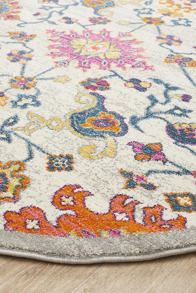 Babylon 208 Multi Round Rug - Cozy Rugs Australia