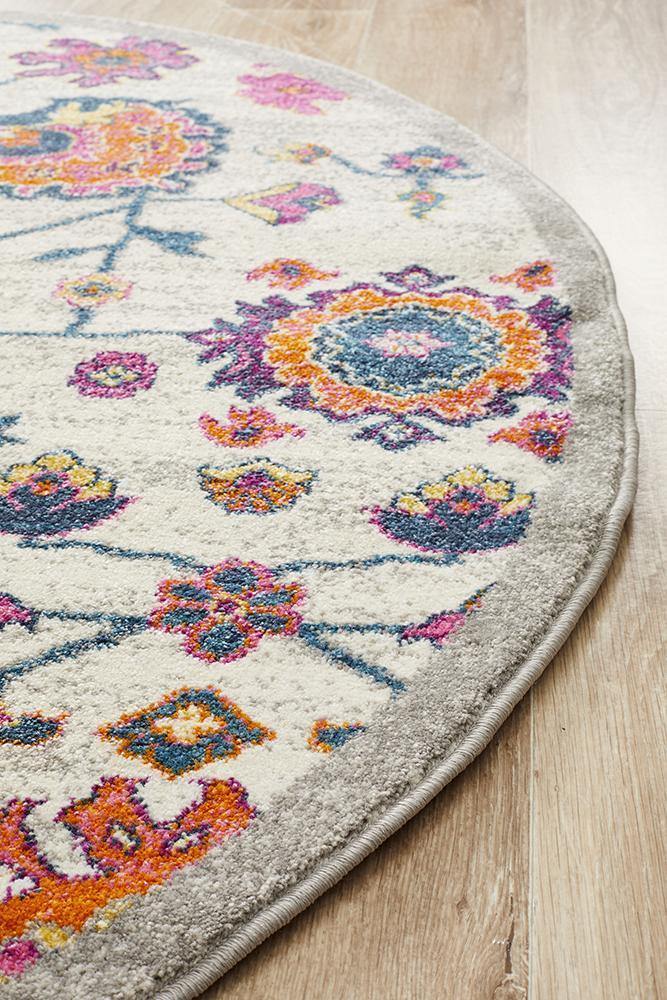 Babylon 208 Multi Round Rug - Cozy Rugs Australia