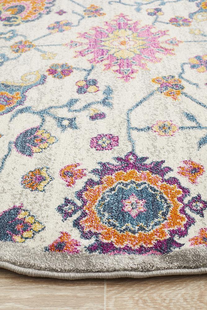 Babylon 208 Multi Round Rug - Cozy Rugs Australia