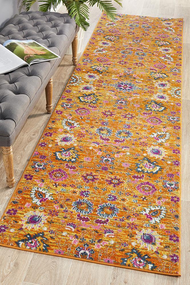 Babylon 210 Rust Runner Rug - Cozy Rugs Australia