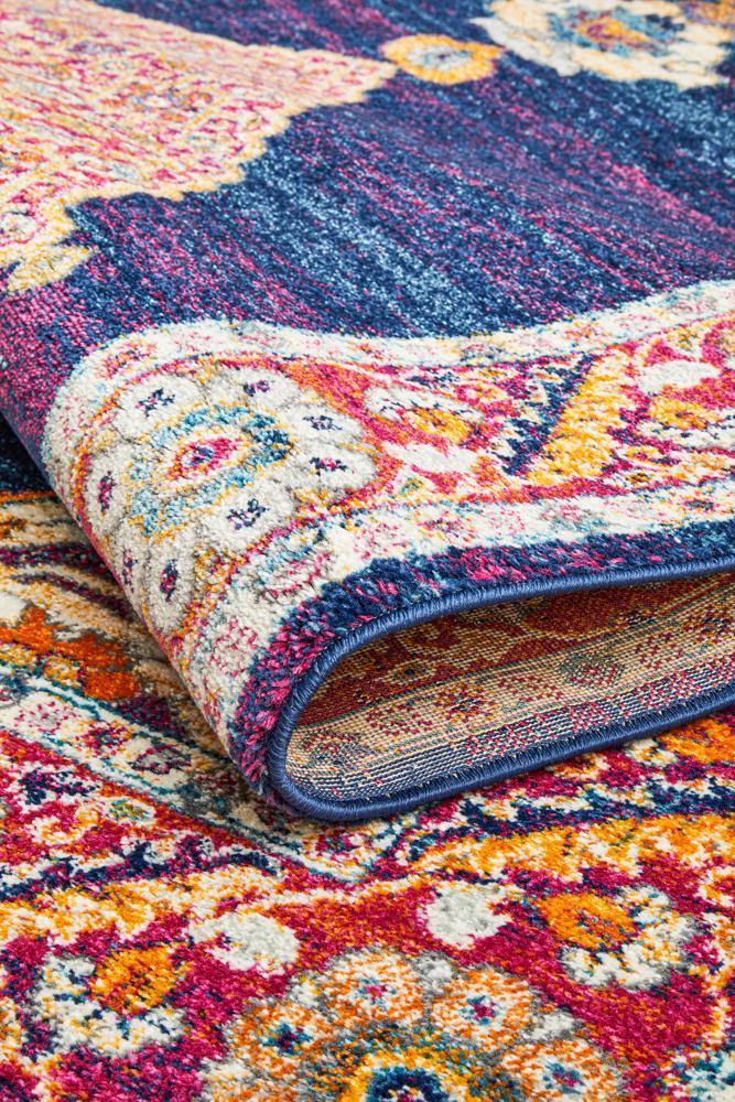Century 966 Royal Blue Rug - Cozy Rugs Australia