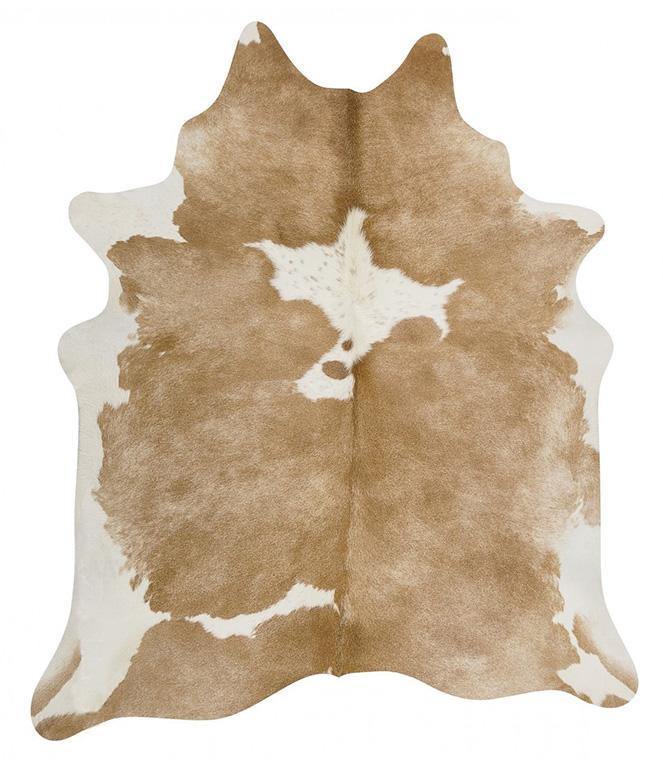 Exquisite Natural Cow Hide Beige White - Cozy Rugs Australia