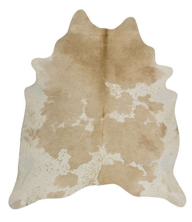 Exquisite Natural Cow Hide Beige White - Cozy Rugs Australia