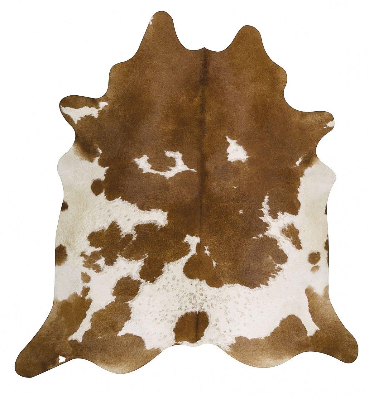 Exquisite Natural Cow Hide Brown White - Cozy Rugs Australia