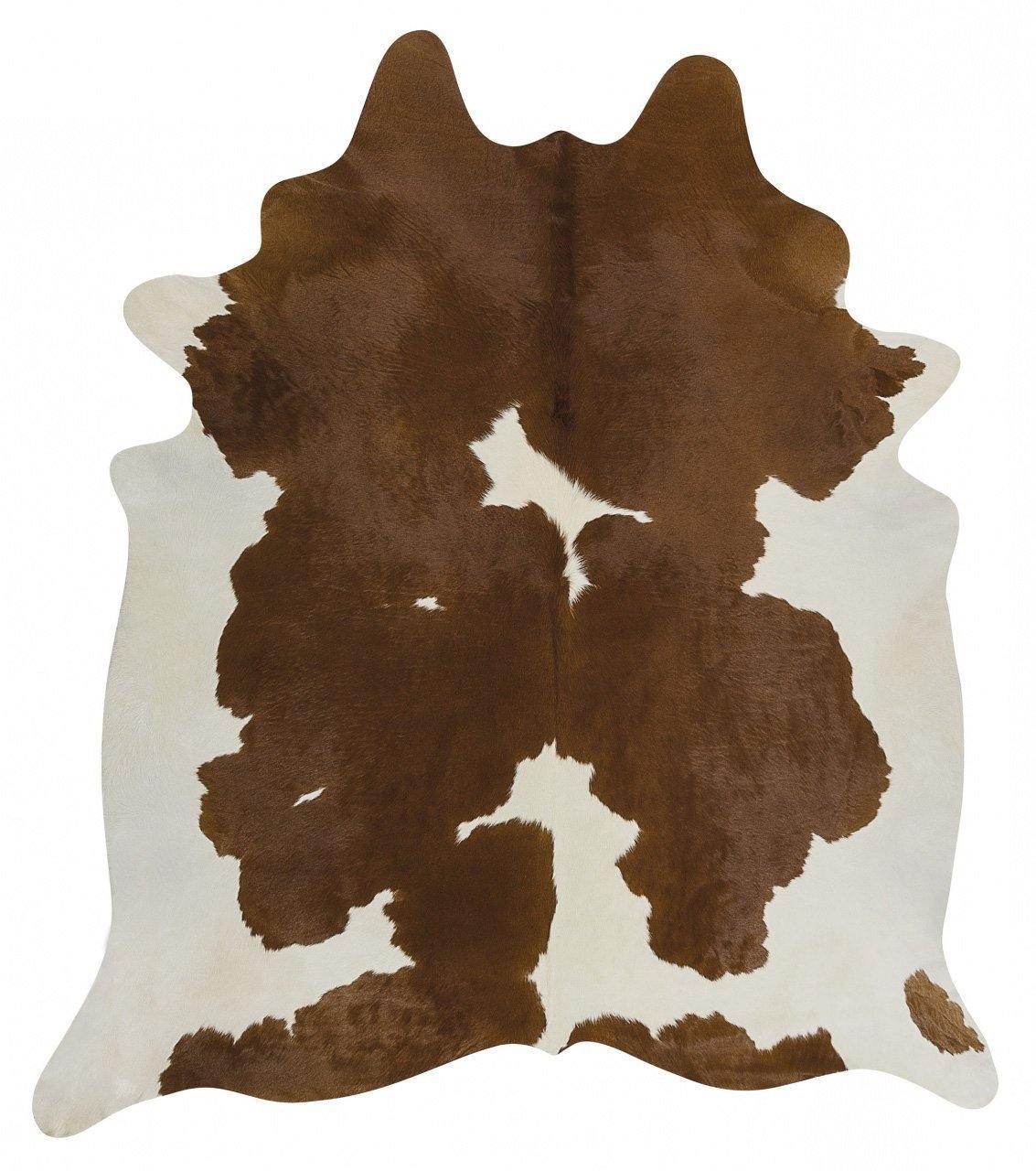 Exquisite Natural Cow Hide Brown White - Cozy Rugs Australia
