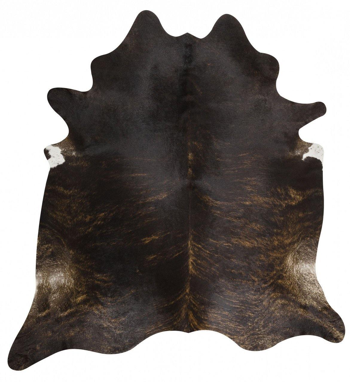 Exquisite Natural Cow Hide Dark Brindle - Cozy Rugs Australia