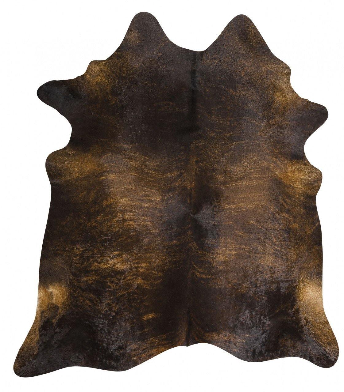 Exquisite Natural Cow Hide Dark Brindle - Cozy Rugs Australia