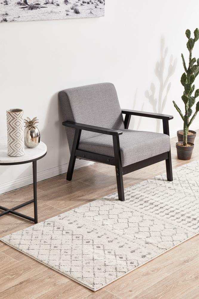 Chrome Elsa Silver Runner Rug - Cozy Rugs Australia
