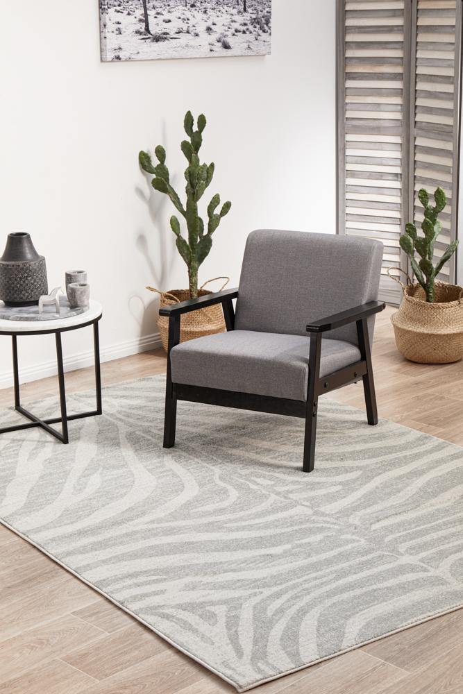 Chrome Savannah Silver Rug - Cozy Rugs Australia