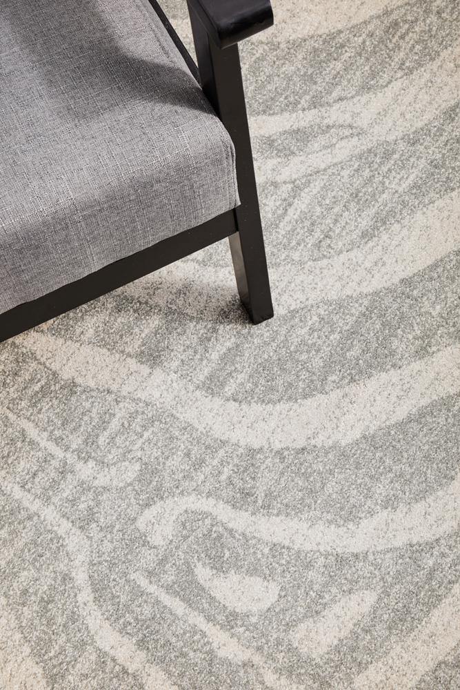Chrome Savannah Silver Rug - Cozy Rugs Australia