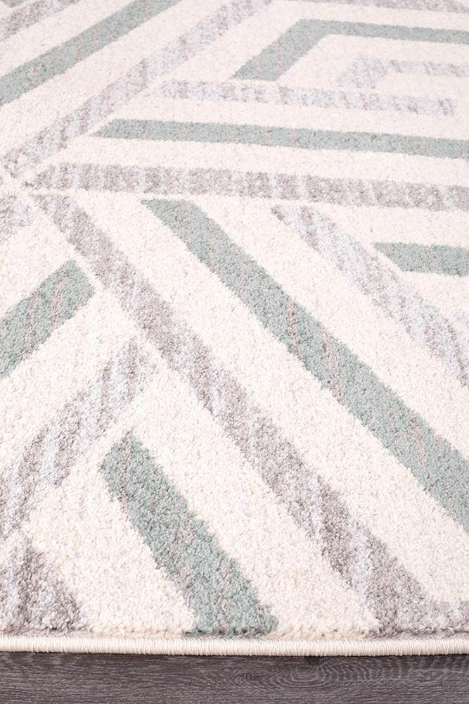 Dimensions Divinity Link Teal Modern Rug - Cozy Rugs Australia