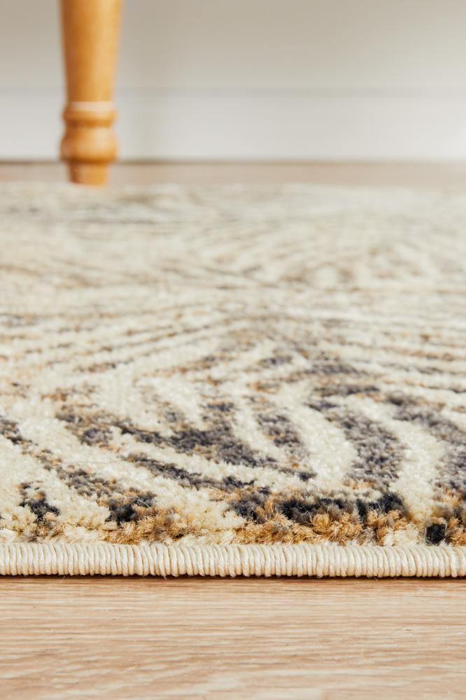 Dreamscape Artistic Nature Modern Charcoal Runner Rug - Cozy Rugs Australia