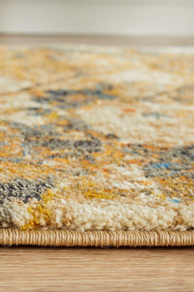 Dreamscape Tribute Modern Rust Runner Rug - Cozy Rugs Australia