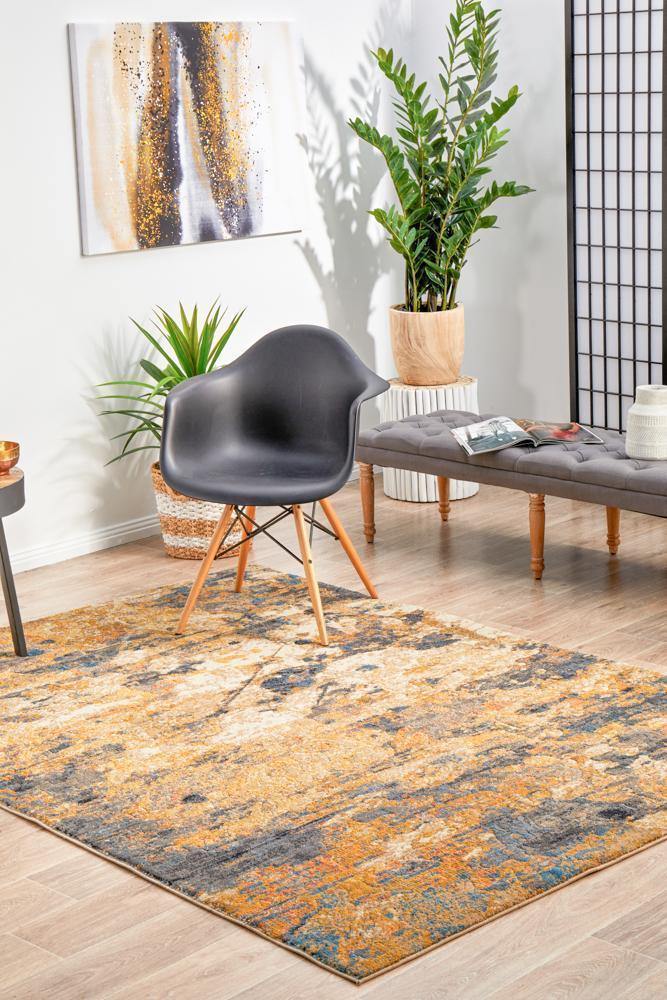 Dreamscape Tribute Modern Rust Rug - Cozy Rugs Australia