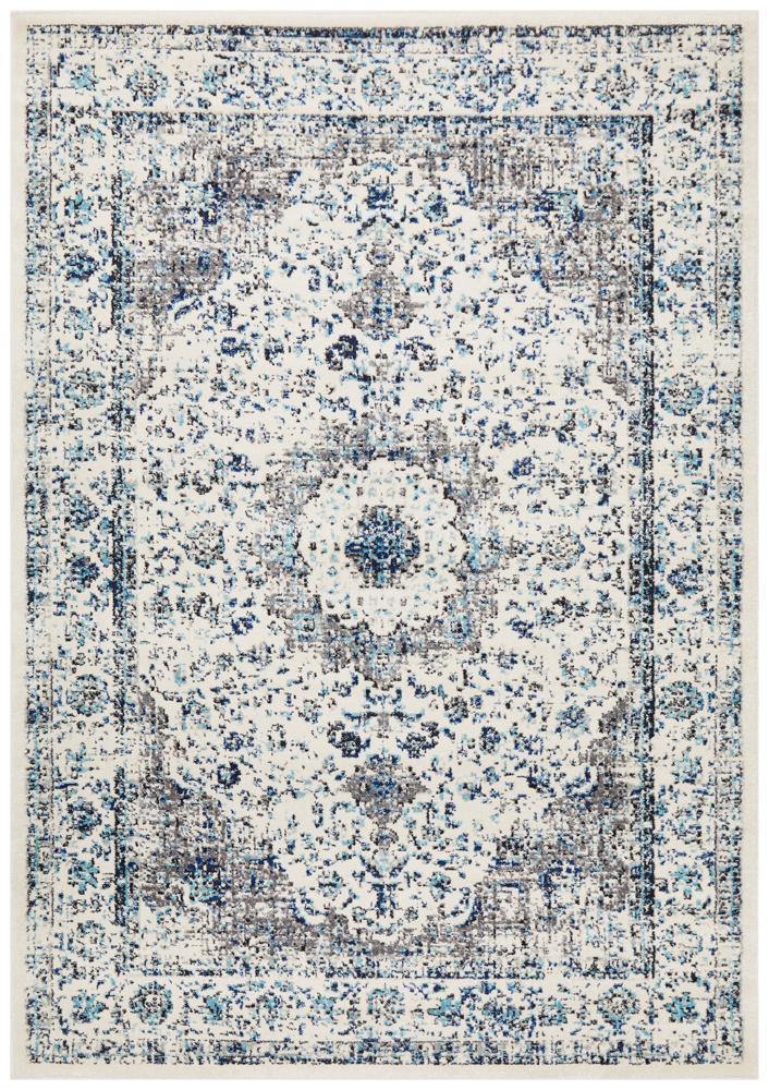 Evoke Mist White Transitional Rug - Cozy Rugs Australia