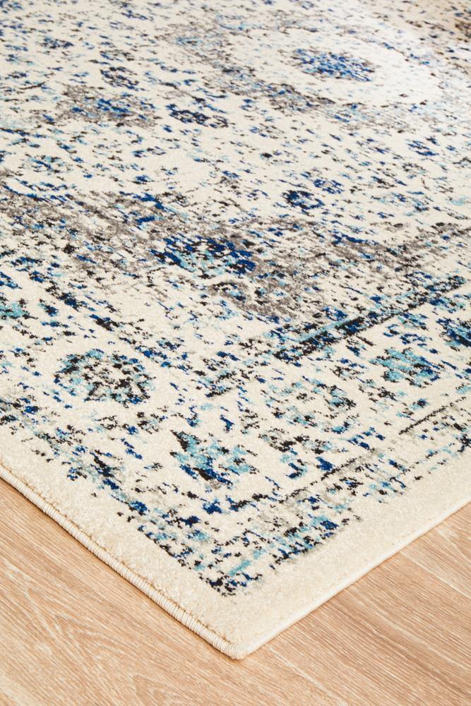 Evoke Mist White Transitional Rug - Cozy Rugs Australia