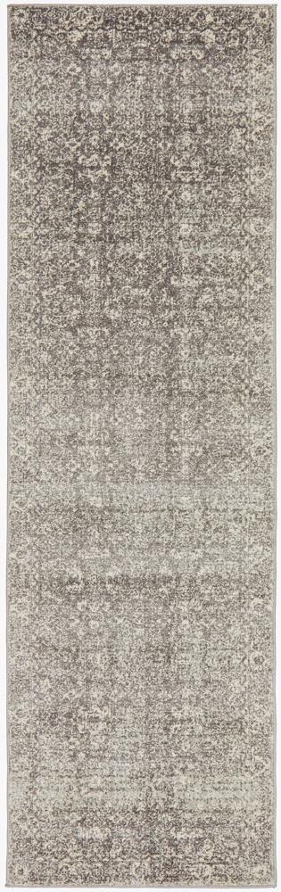 Evoke Pidgeon Grey Transitional Runner Rug - Cozy Rugs Australia