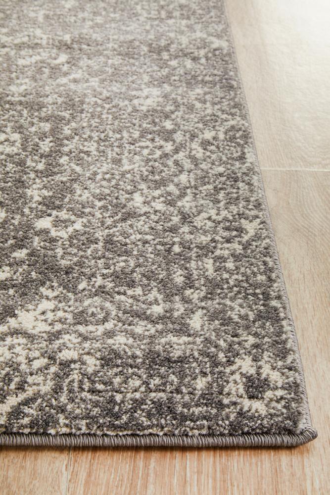 Evoke Pidgeon Grey Transitional Runner Rug - Cozy Rugs Australia