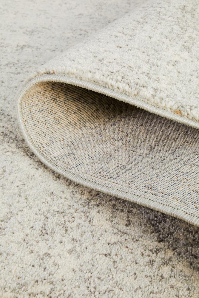 Evoke Shine Silver Transitional Runner Rug - Cozy Rugs Australia