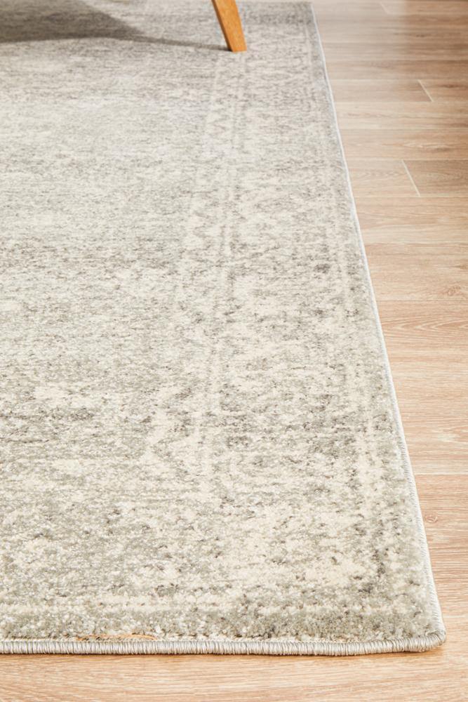 Evoke Shine Silver Transitional Rug - Cozy Rugs Australia