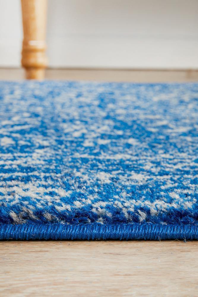 Evoke Artist Navy Transitional Runner Rug - Cozy Rugs Australia