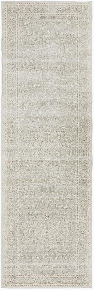 Evoke Silver Flower Transitional Rug - Cozy Rugs Australia