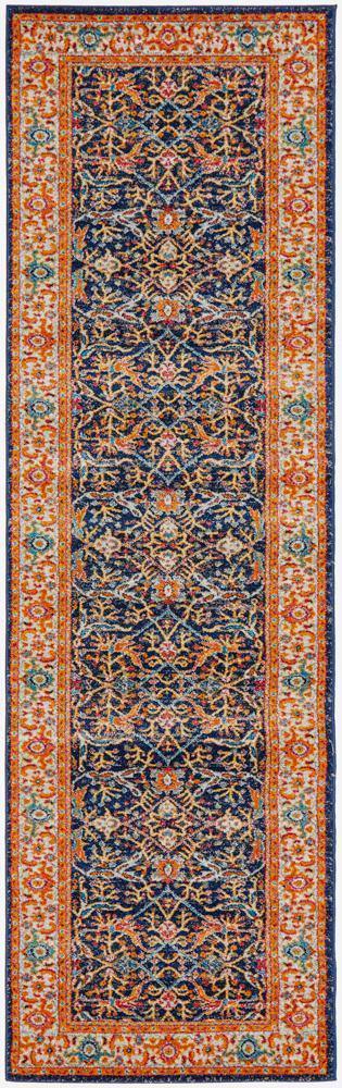 Evoke Splash Multi Transitional Runner Rug - Cozy Rugs Australia
