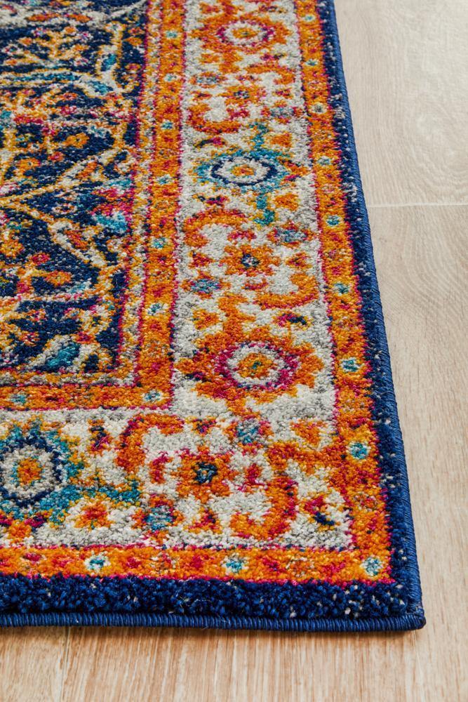Evoke Splash Multi Transitional Runner Rug - Cozy Rugs Australia